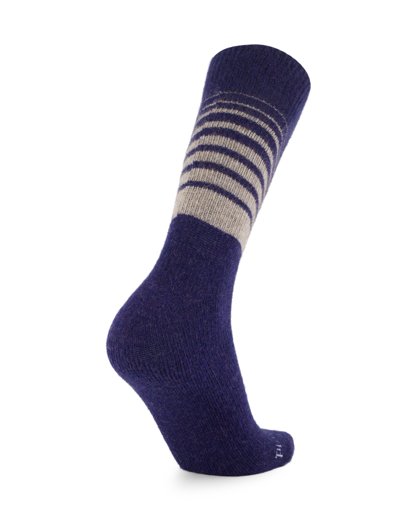 Possum Fine-Knit Stripe Crew Socks