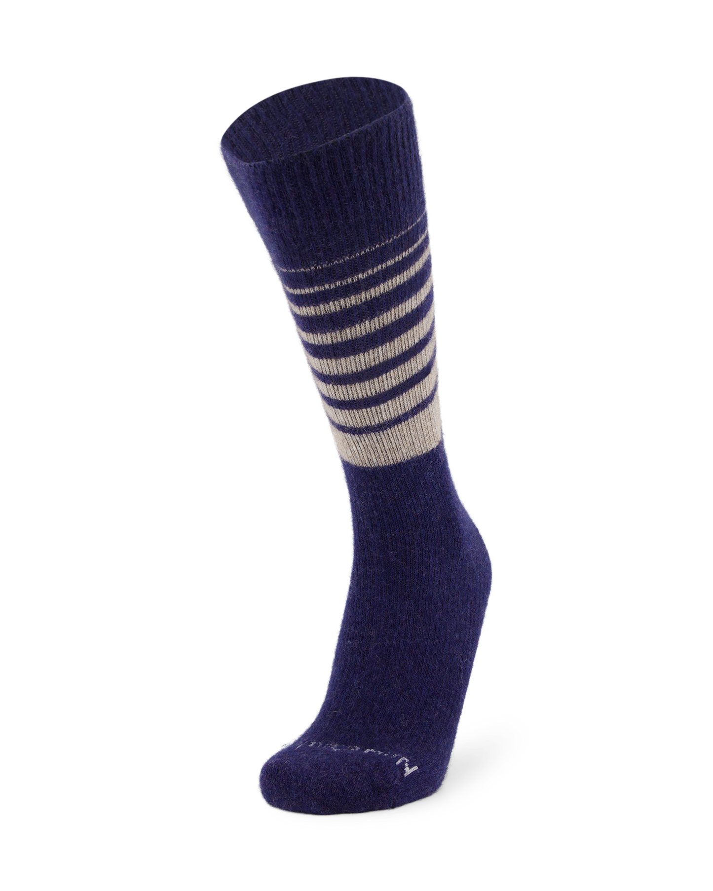Possum Fine-Knit Stripe Crew Socks