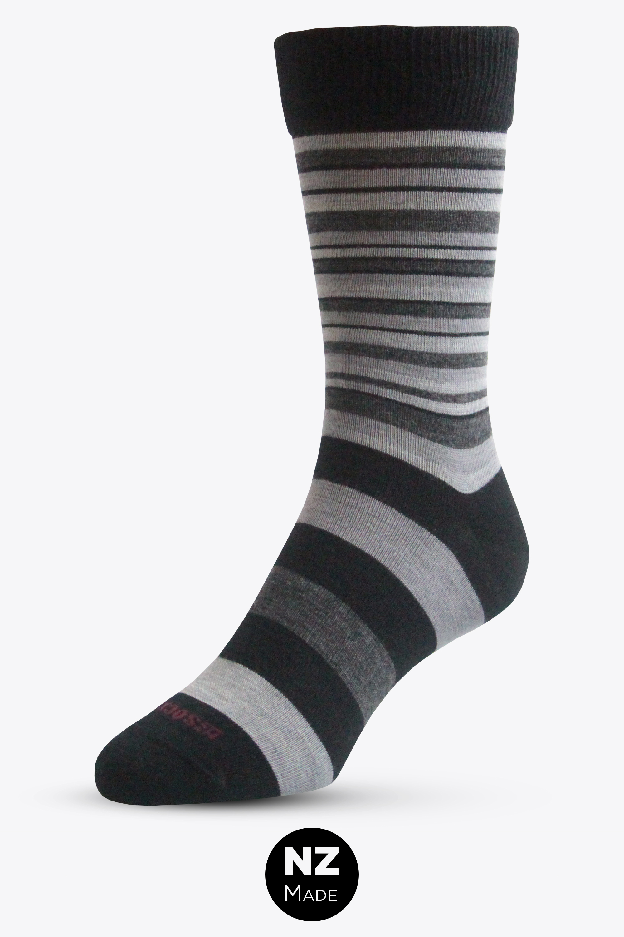 Merino Multi Stripe - black