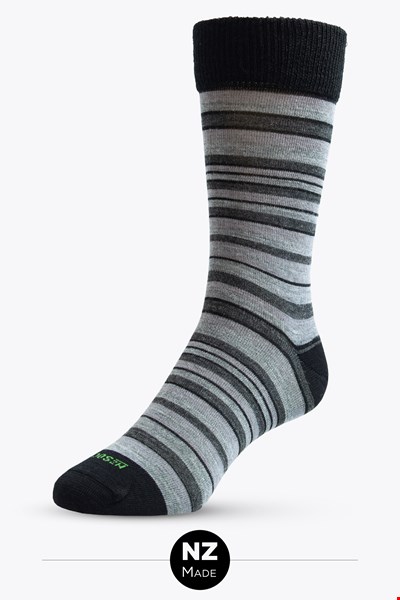 Mens Merino Distinctive Stripe