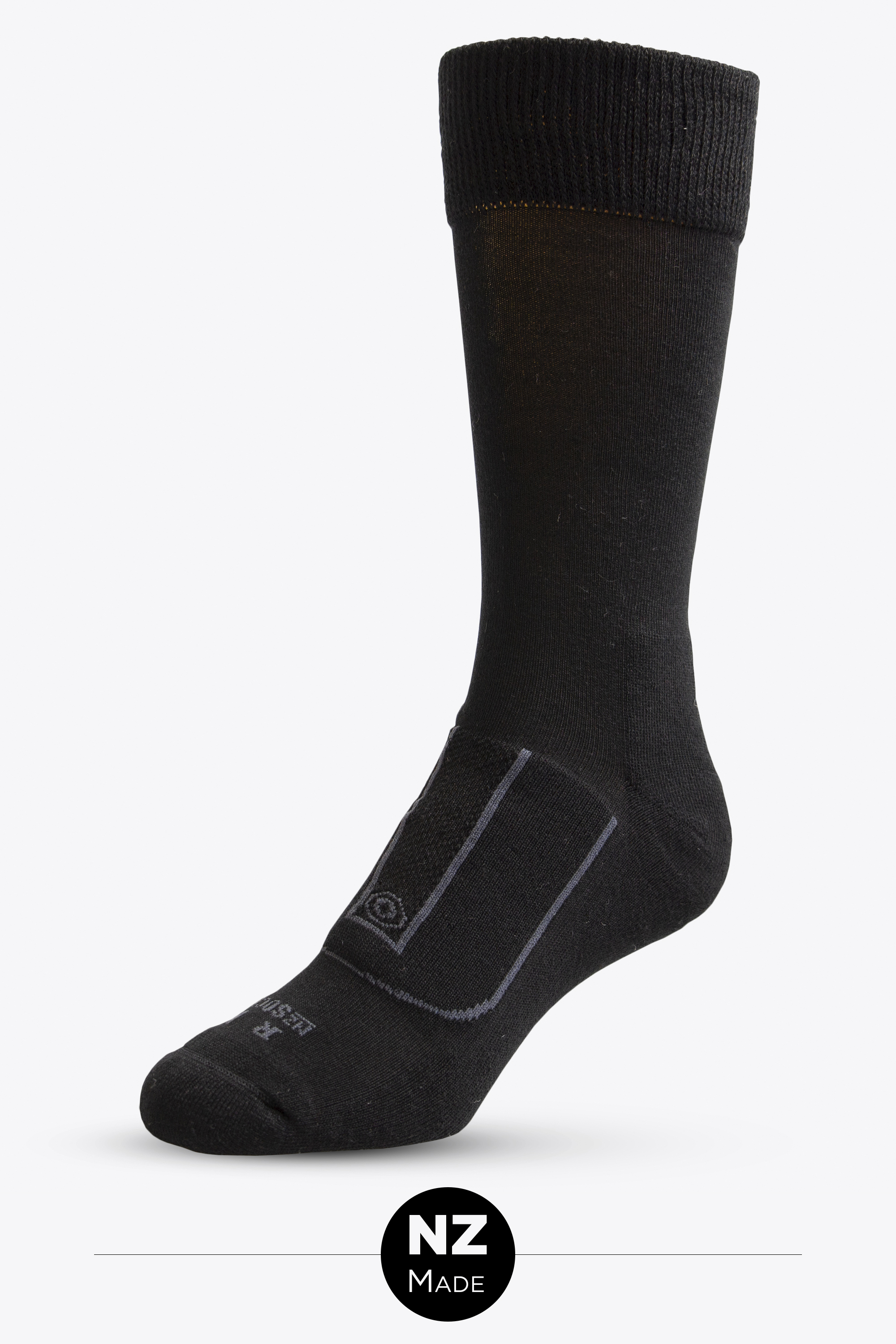 Cotton Health Sock 2 Pack - black