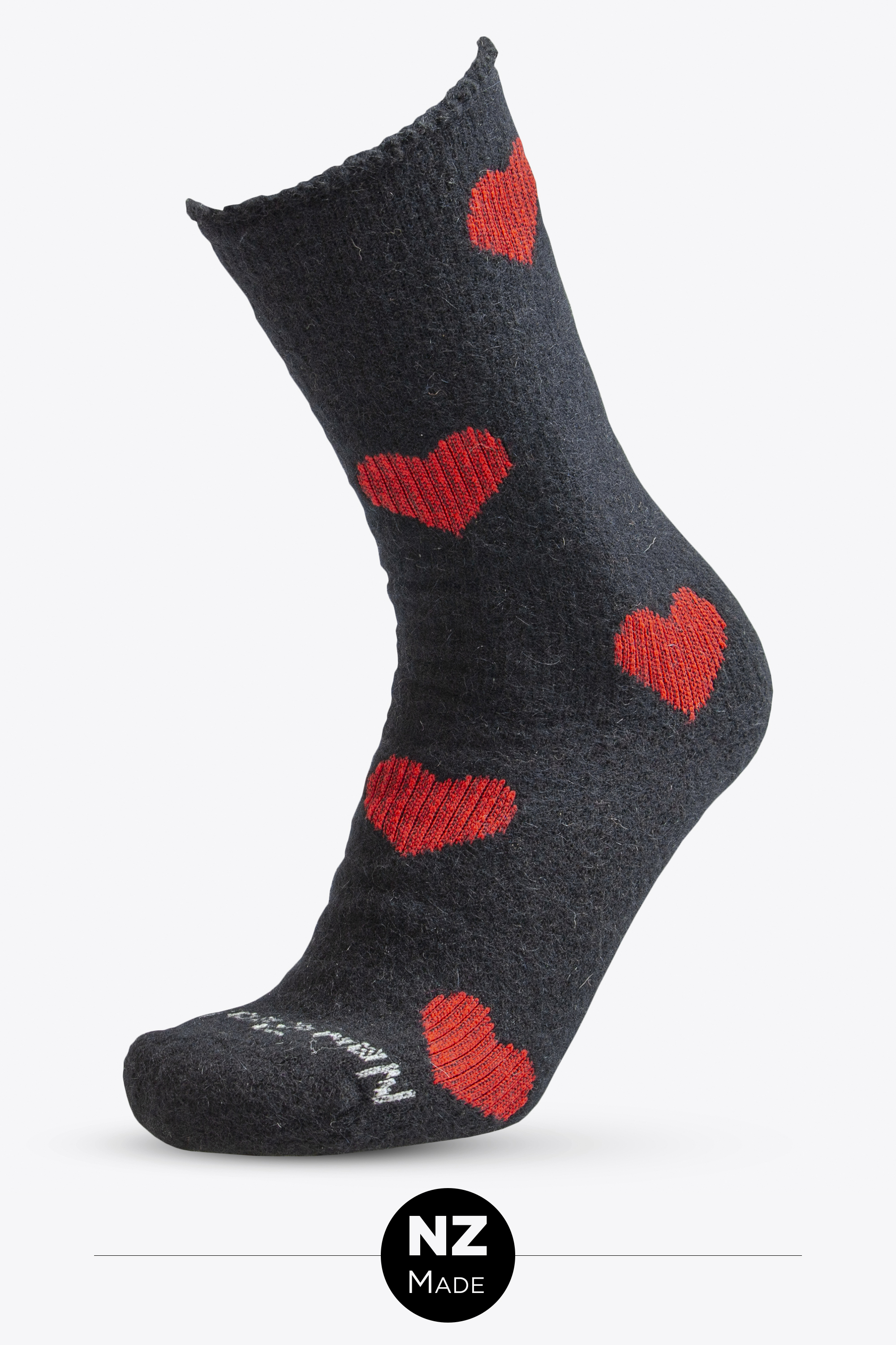 Possum Hearts - black/ red