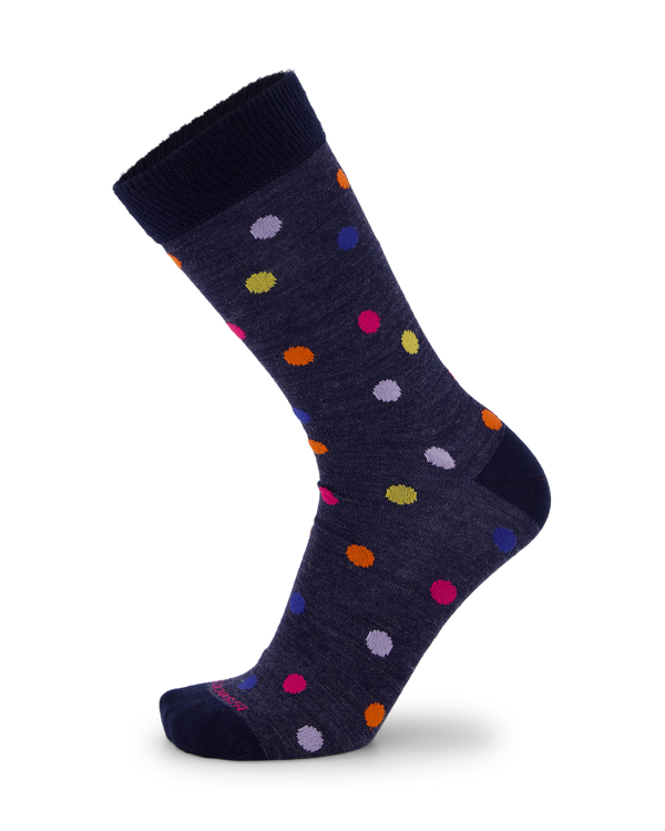 Merino Polka Dot Dress Socks