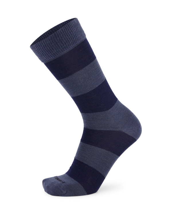 Merino Wide Stripe Dress Socks