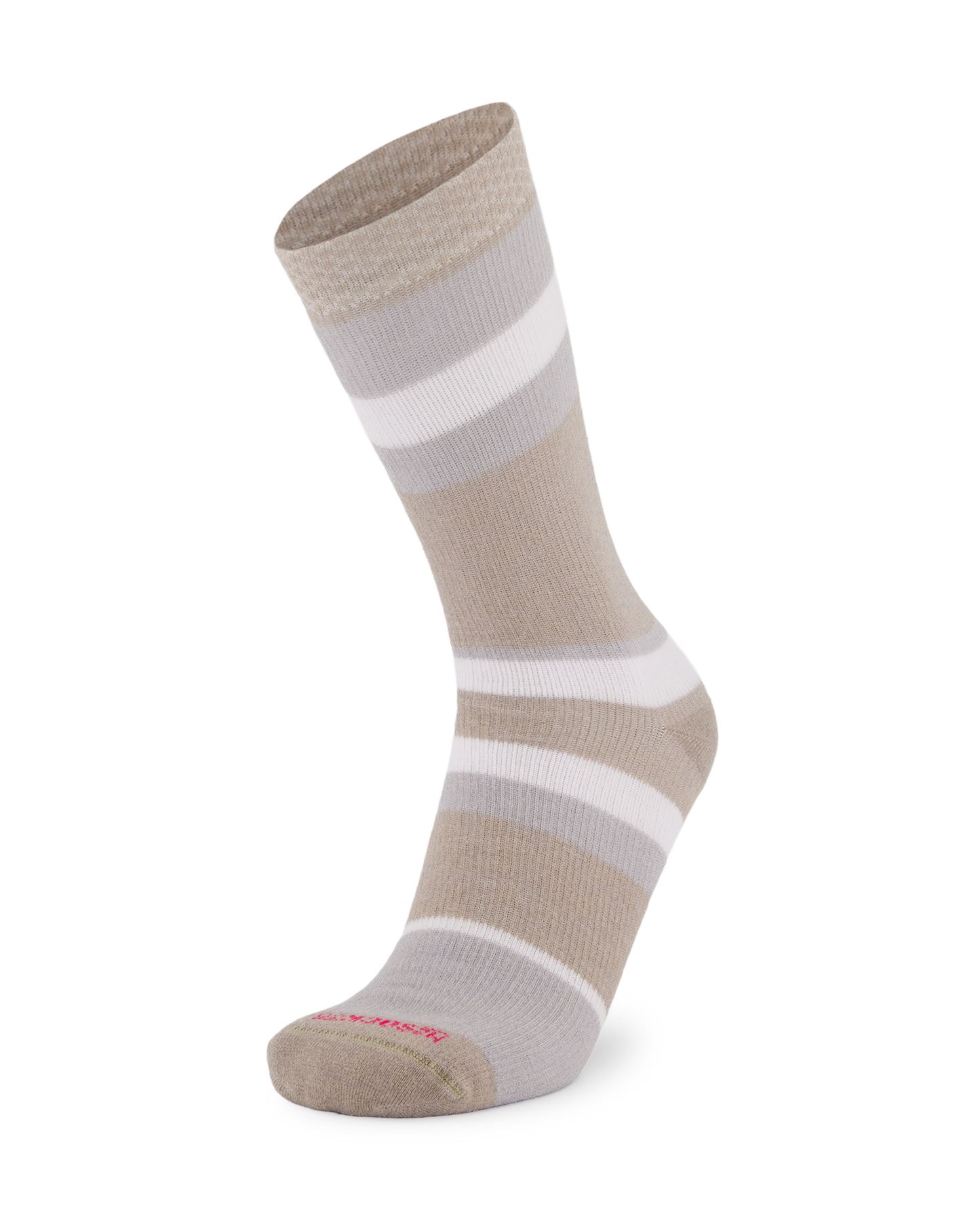 Merino Cushion Stripe Crew Socks