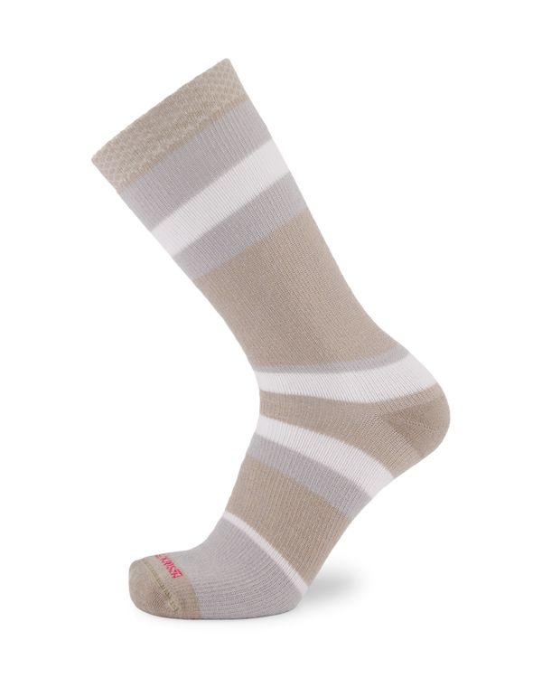 Merino Cushion Stripe Crew Socks