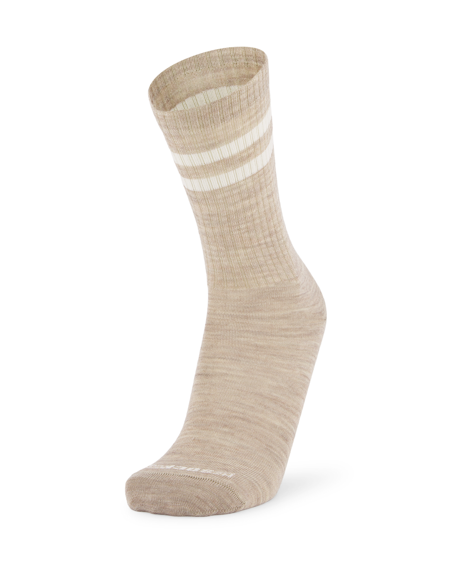 Merino Two-Stripe Crew Socks