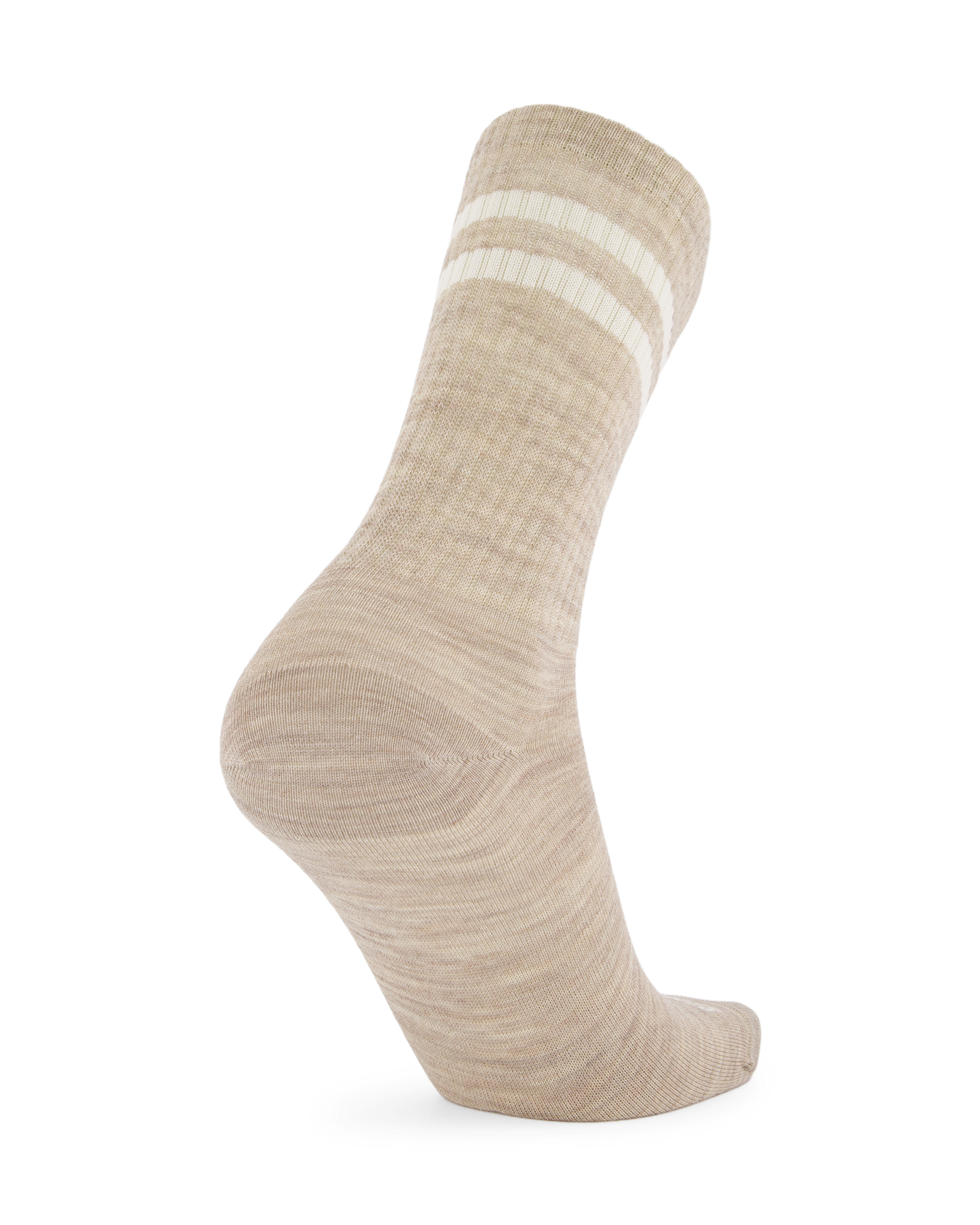 Merino Two-Stripe Crew Socks