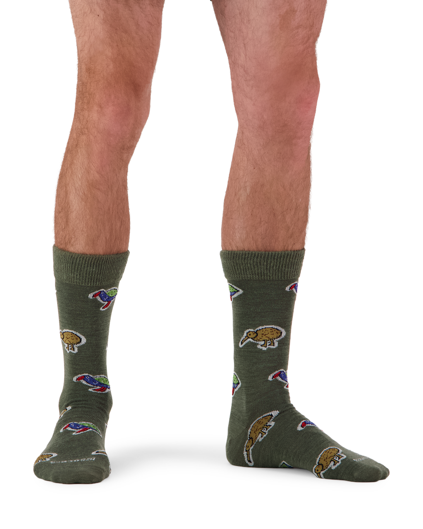 Merino Kiwiana Birds Socks