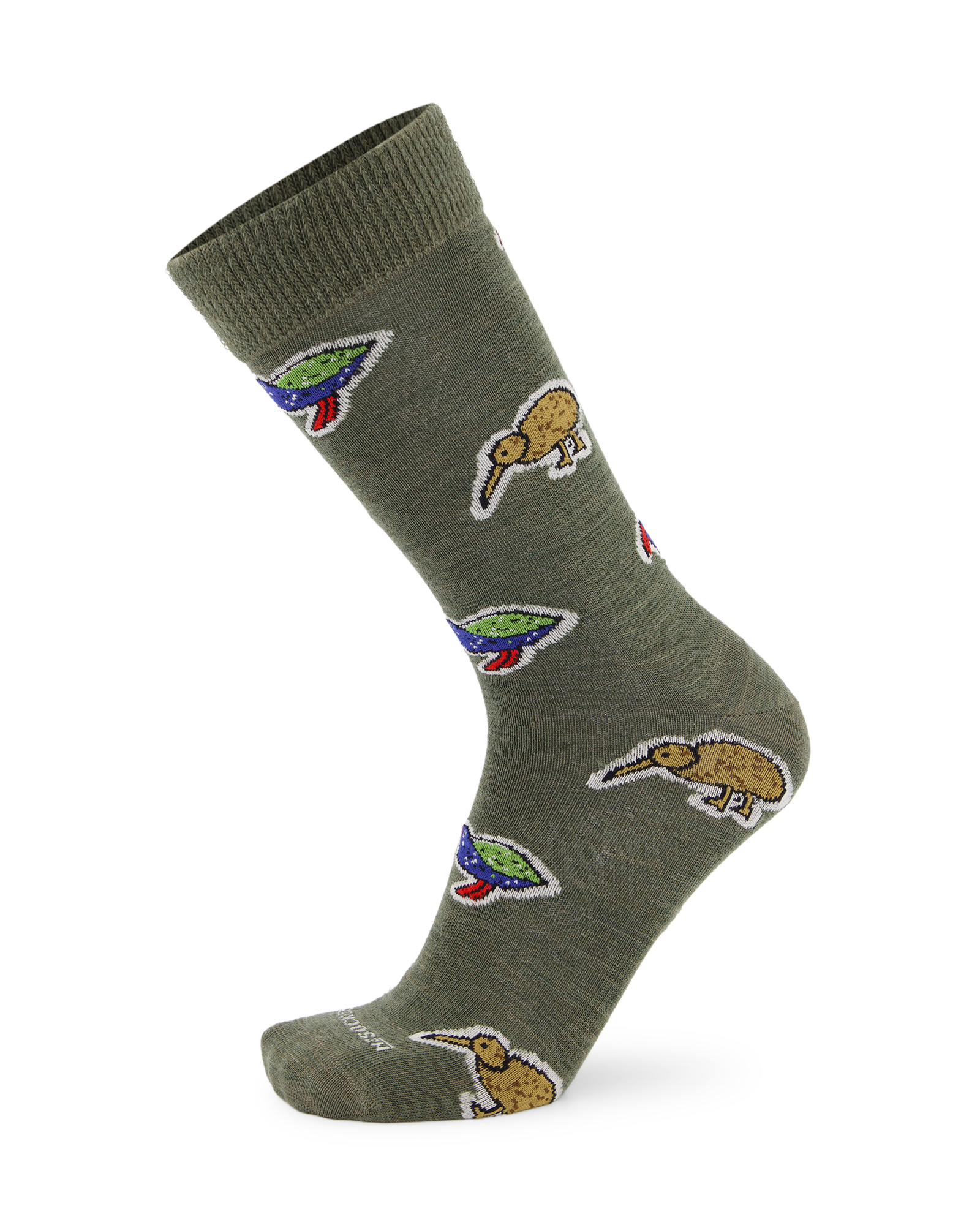 Merino Kiwiana Birds Socks