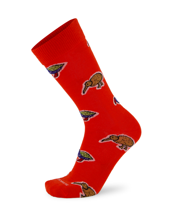 Merino Kiwiana Birds Socks