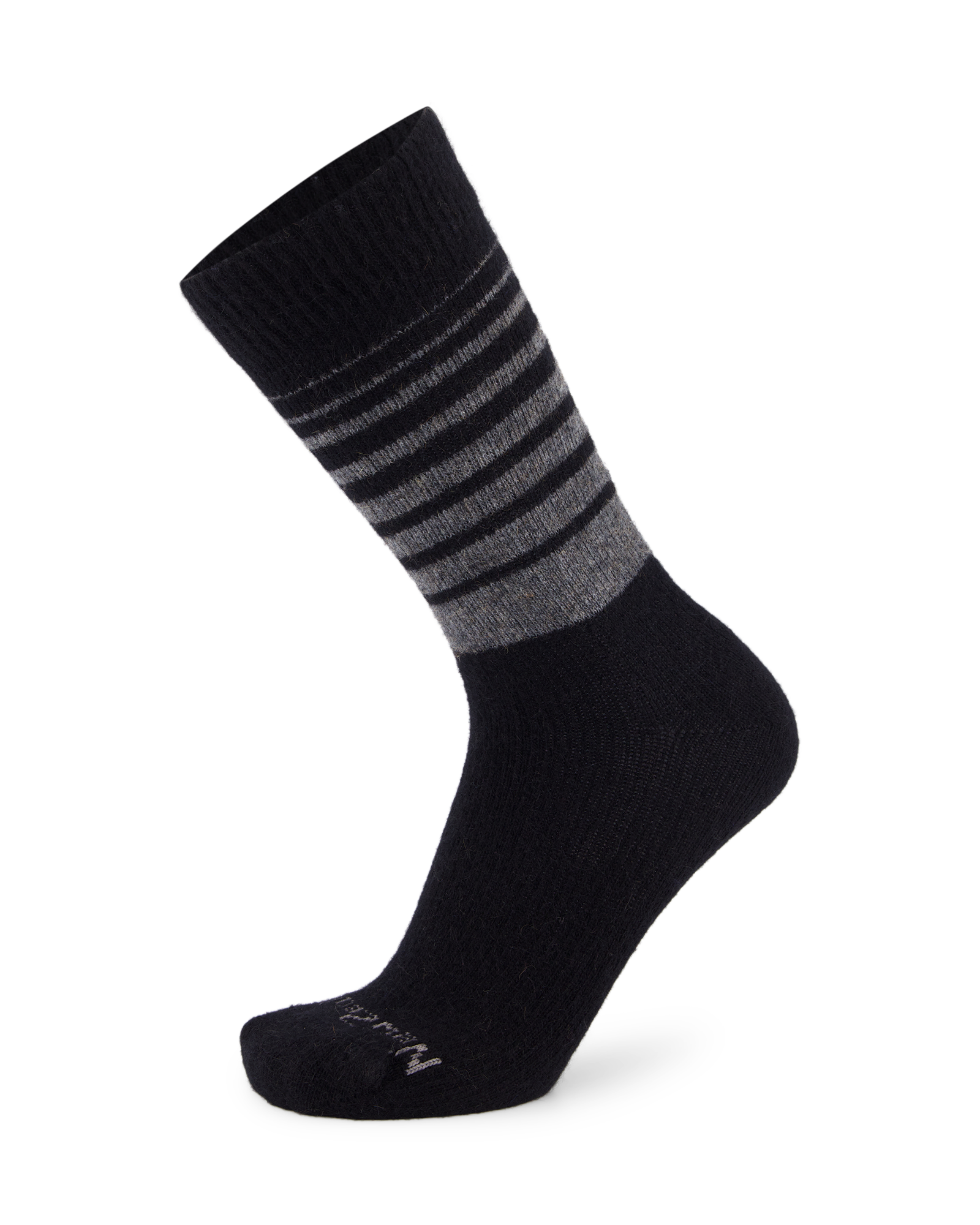 Possum Fine-Knit Stripe Crew Socks