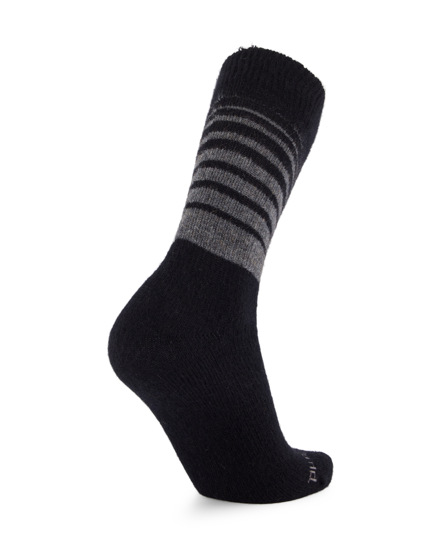 Possum Fine-Knit Stripe Crew Socks