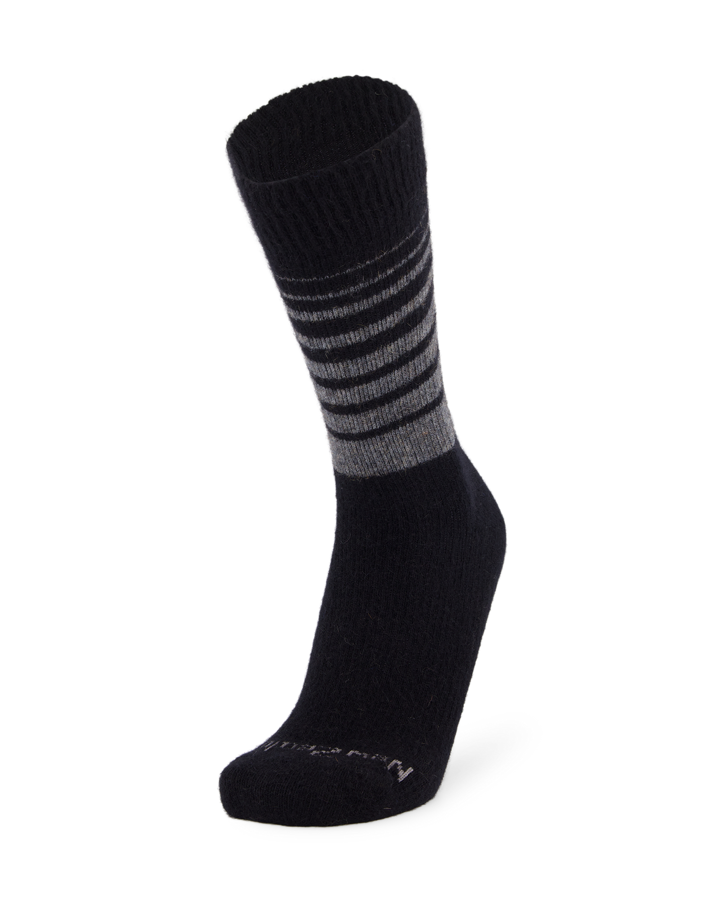 Possum Fine-Knit Stripe Crew Socks