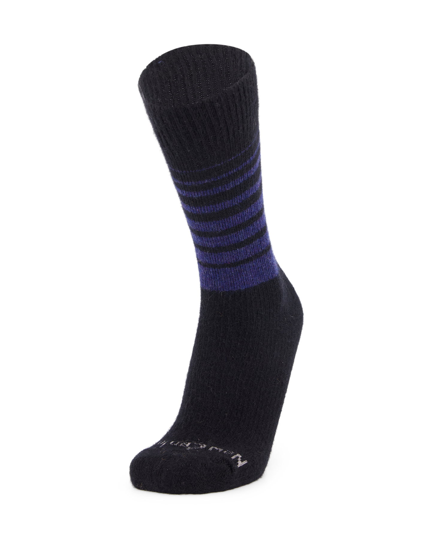 Possum Fine-Knit Stripe Crew Socks