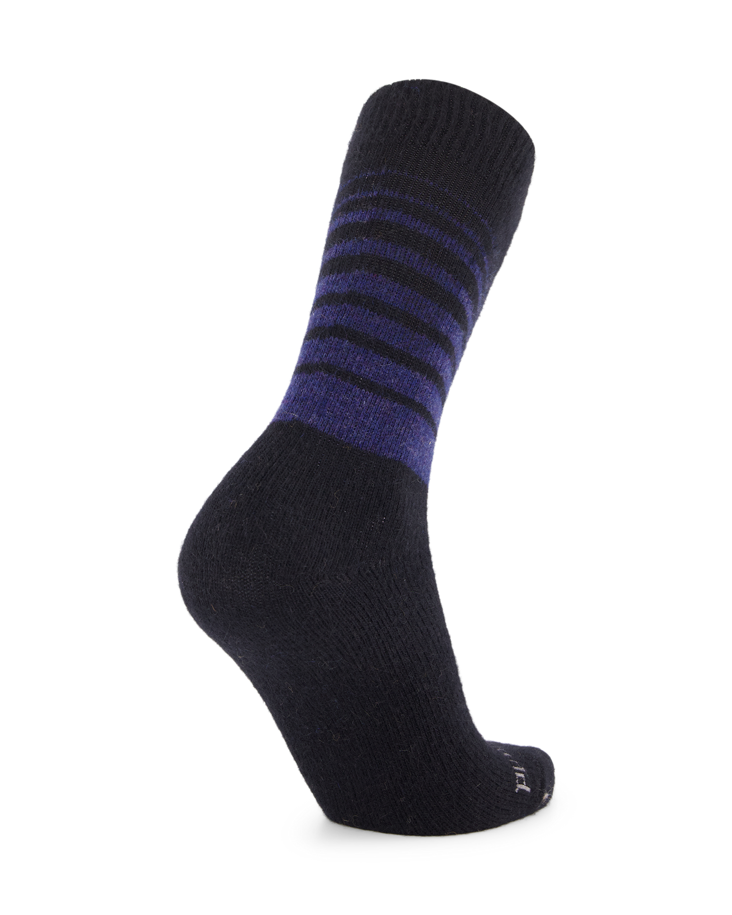 Possum Fine-Knit Stripe Crew Socks