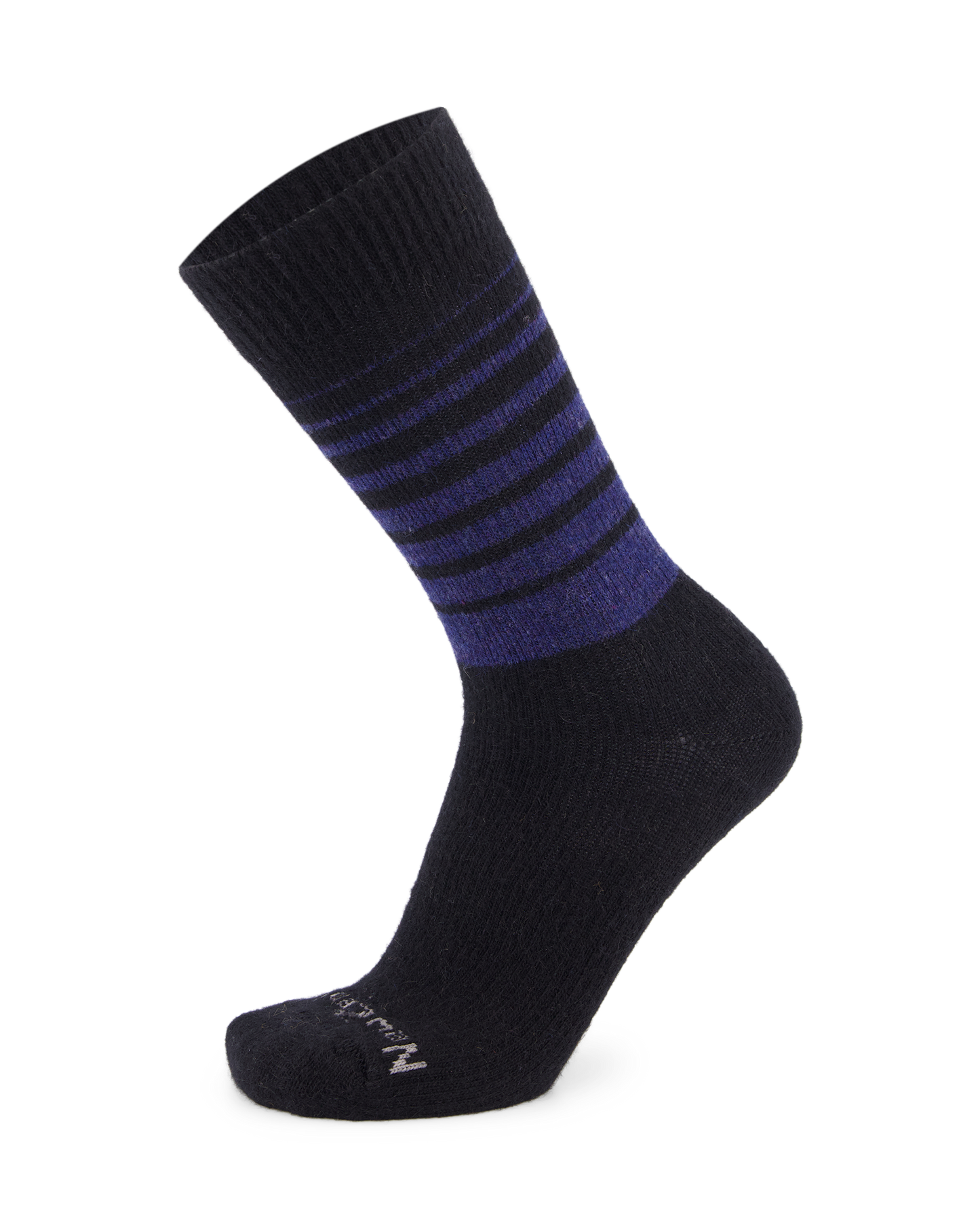 Possum Fine-Knit Stripe Crew Socks