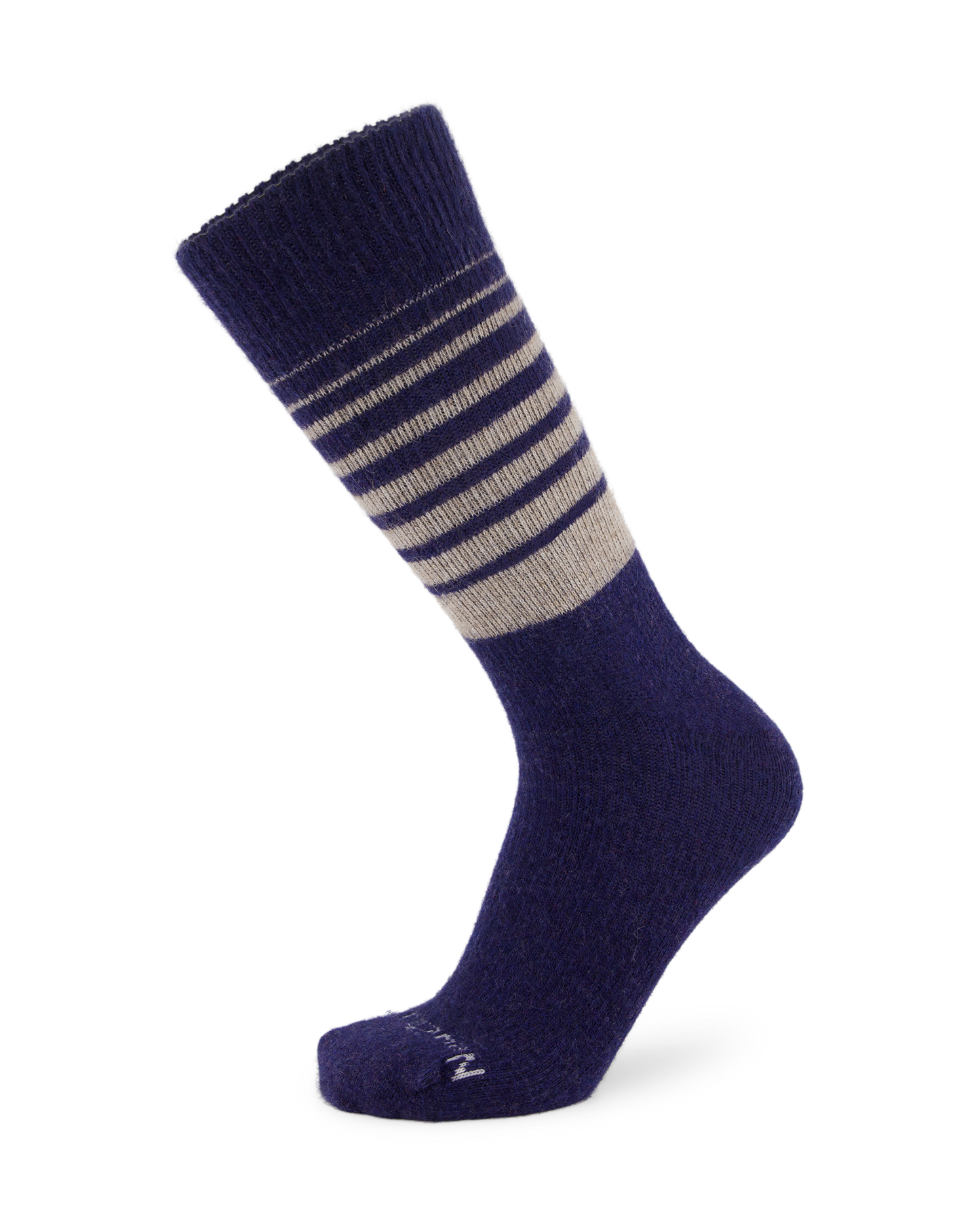 Possum Fine-Knit Stripe Crew Socks