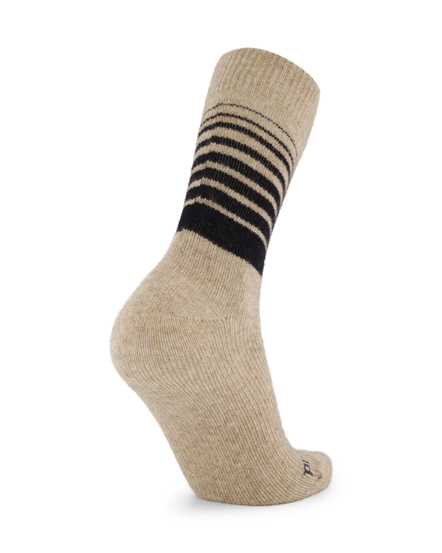 Possum Fine-Knit Stripe Crew Socks