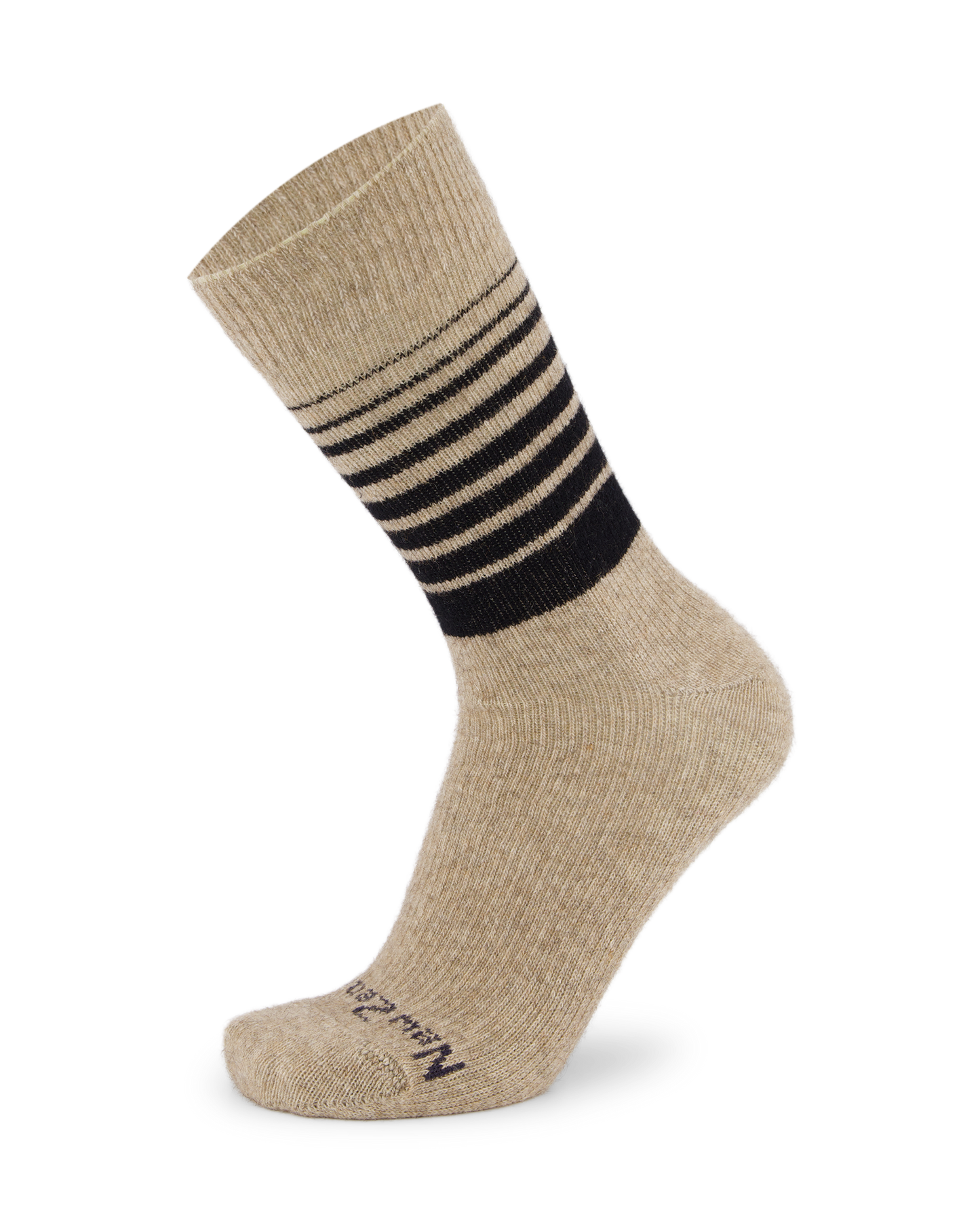 Possum Fine-Knit Stripe Crew Socks
