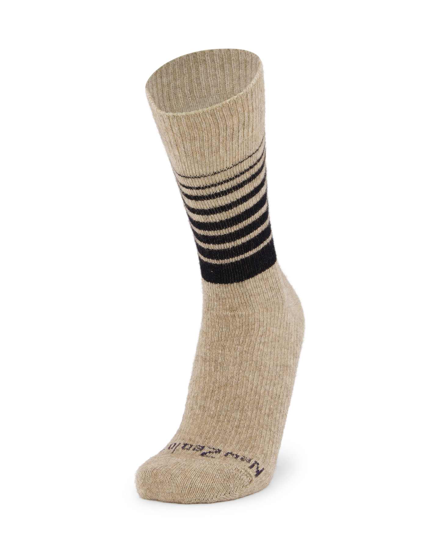 Possum Fine-Knit Stripe Crew Socks