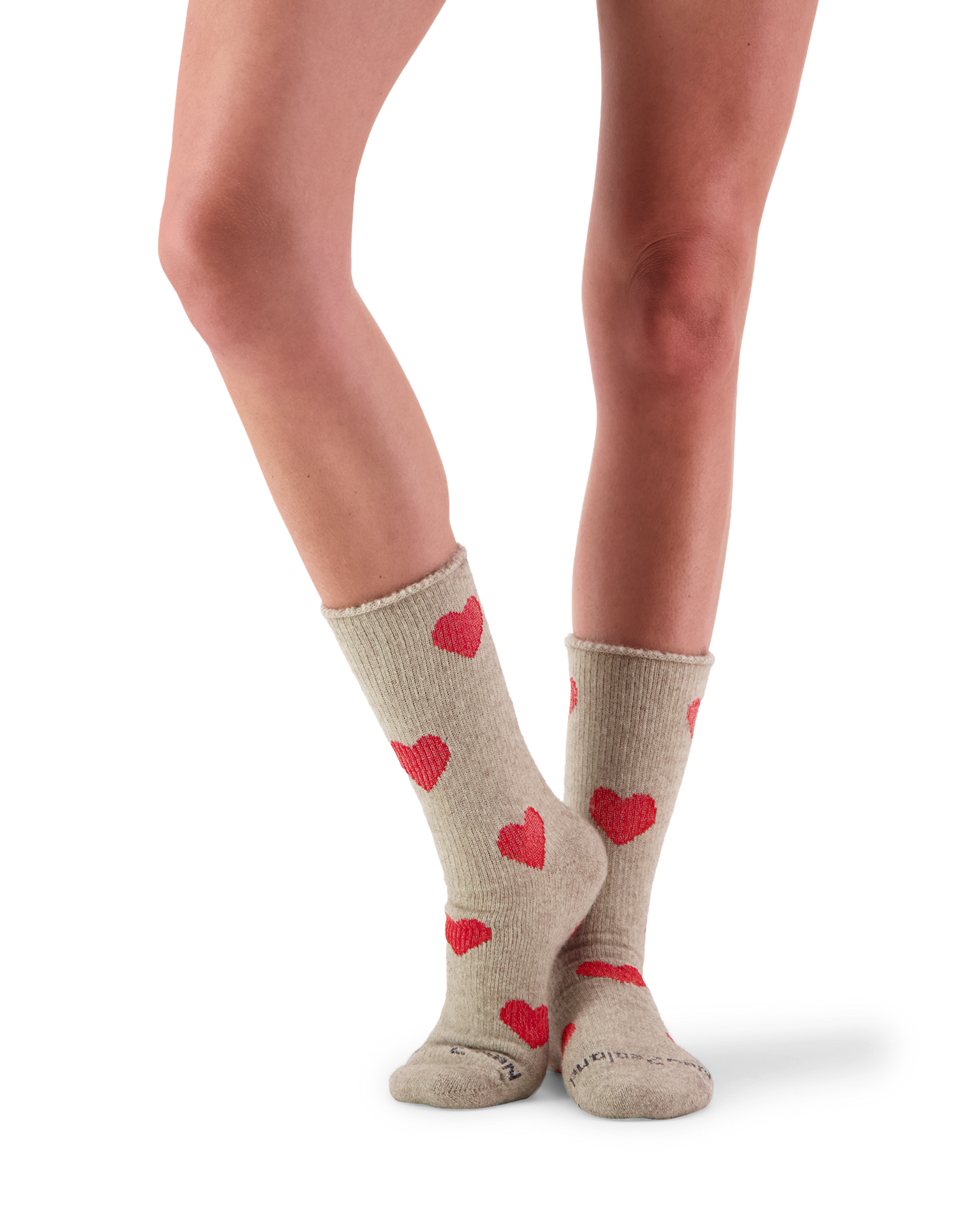 Possum Hearts Crew Socks