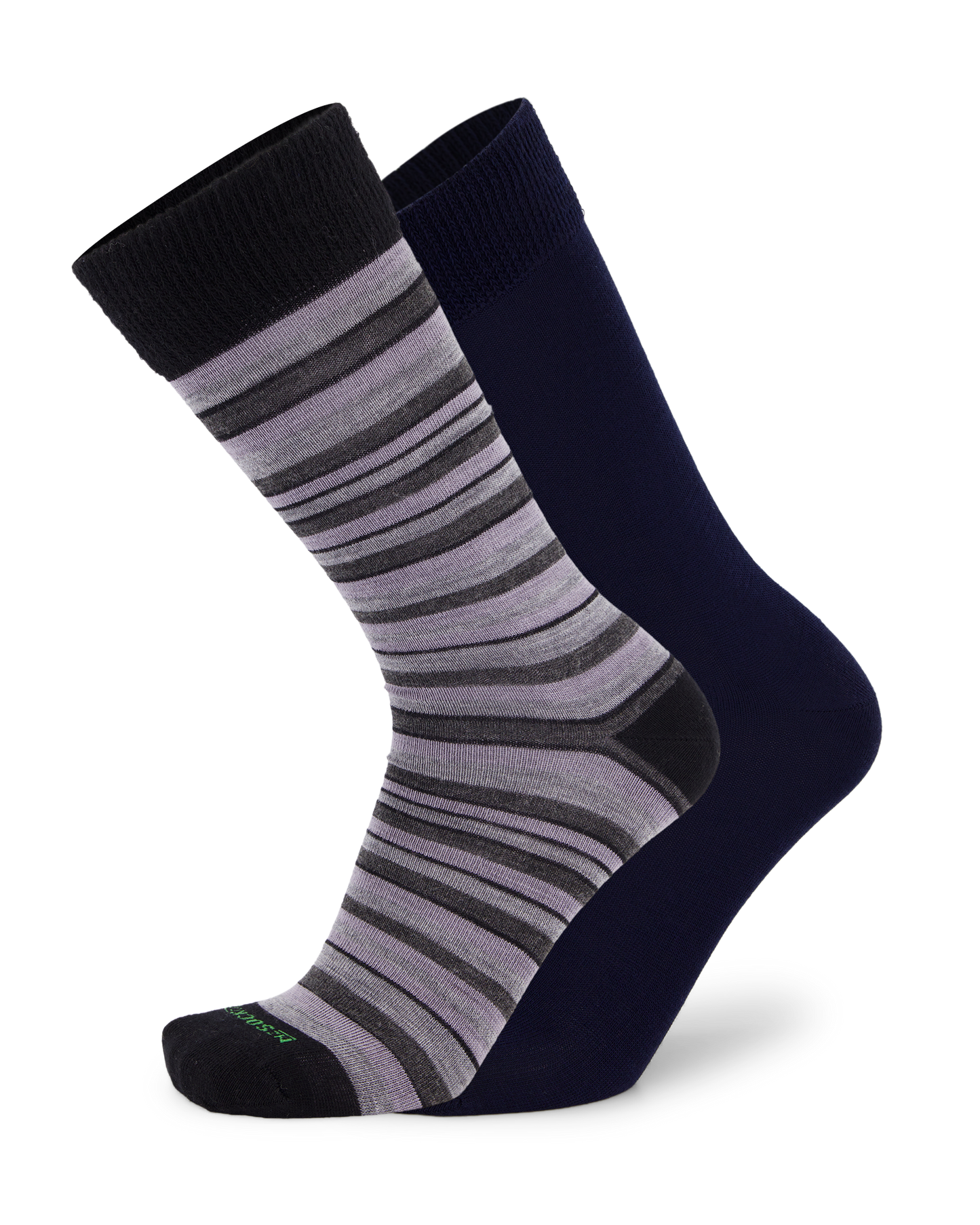 Merino Distinctive & Plain Dress 2-Pack Socks
