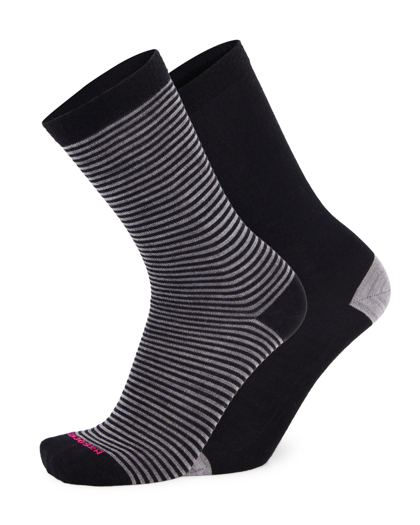 Merino Stripe & Plain 2-Pack Socks