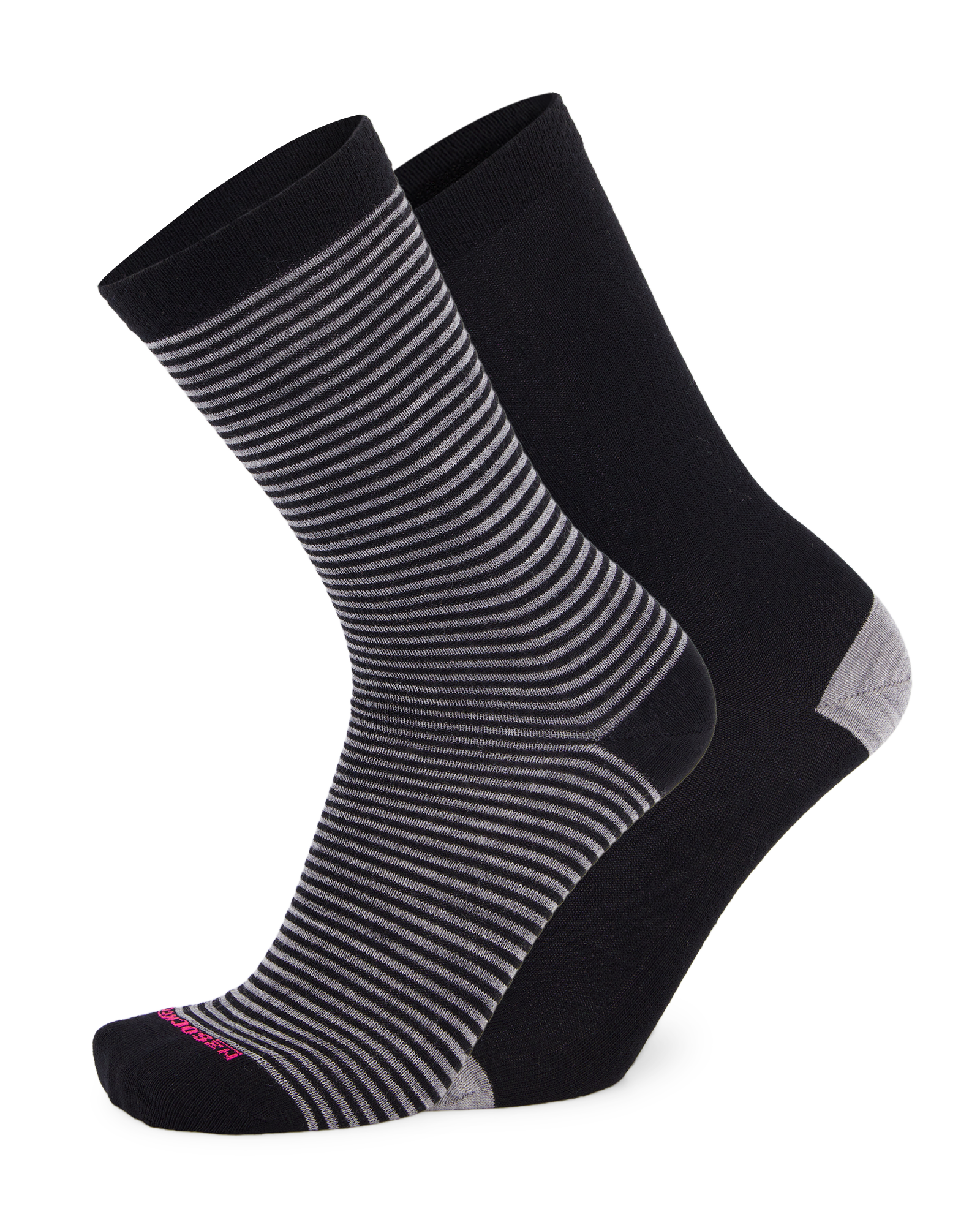 Merino Stripe & Plain 2-Pack Socks