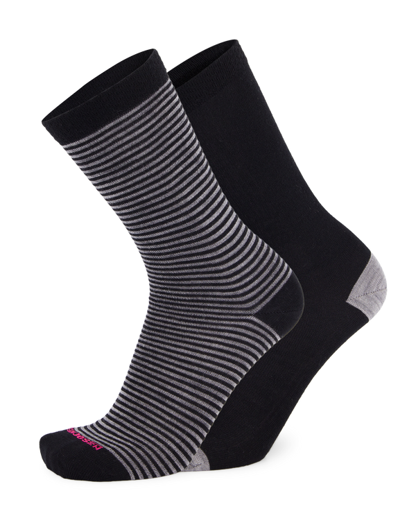 Merino Stripe & Plain 2-Pack Socks