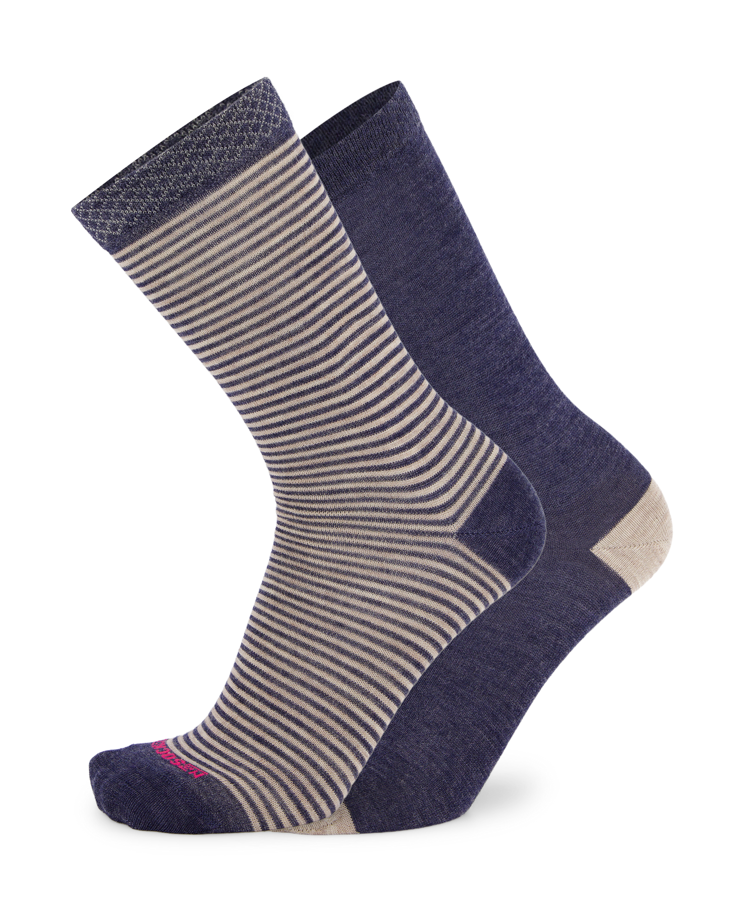 Merino Stripe & Plain 2-Pack Socks